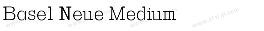 Basel Neue Medium字体转换